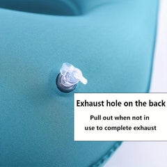 Inflatable U Shaped Travel Pillow with Pressing Function