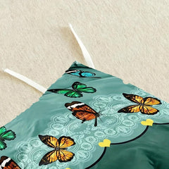 Butterfly Pattern Duvet Cover Set Soft Comfortable Breathable Bedding