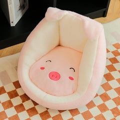 Soft Plush Cartoon Animal Sofa Seat for Babies and Adults