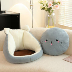 Soft Plush Cartoon Animal Sofa Seat for Babies and Adults