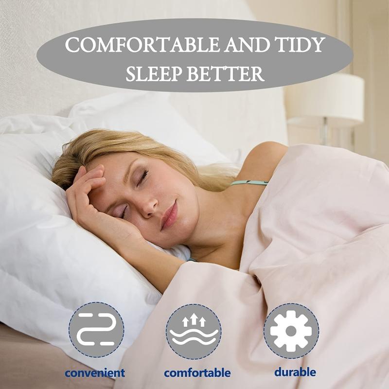 Adjustable 6 Way Cross Bed Sheet Clips for Secure Fit