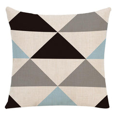 Nordic Style Geometry Linen Pillow Case Sofa Cushion