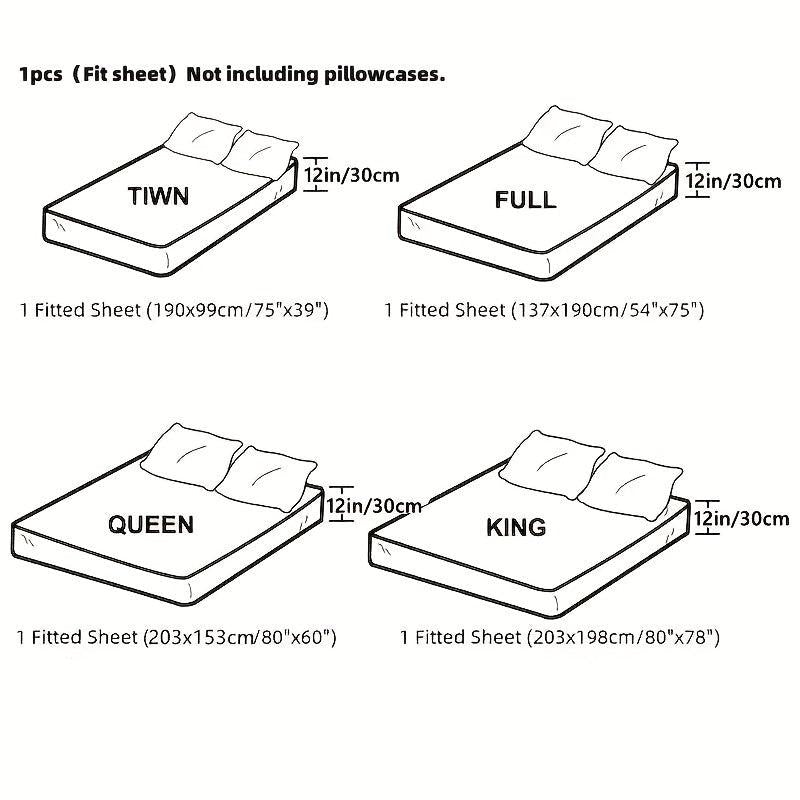 Soft Fleece Fitted Sheet for Bedroom and Hotel, Dustproof, Hypoallergenic
