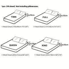 Soft Fleece Fitted Sheet for Bedroom and Hotel, Dustproof, Hypoallergenic