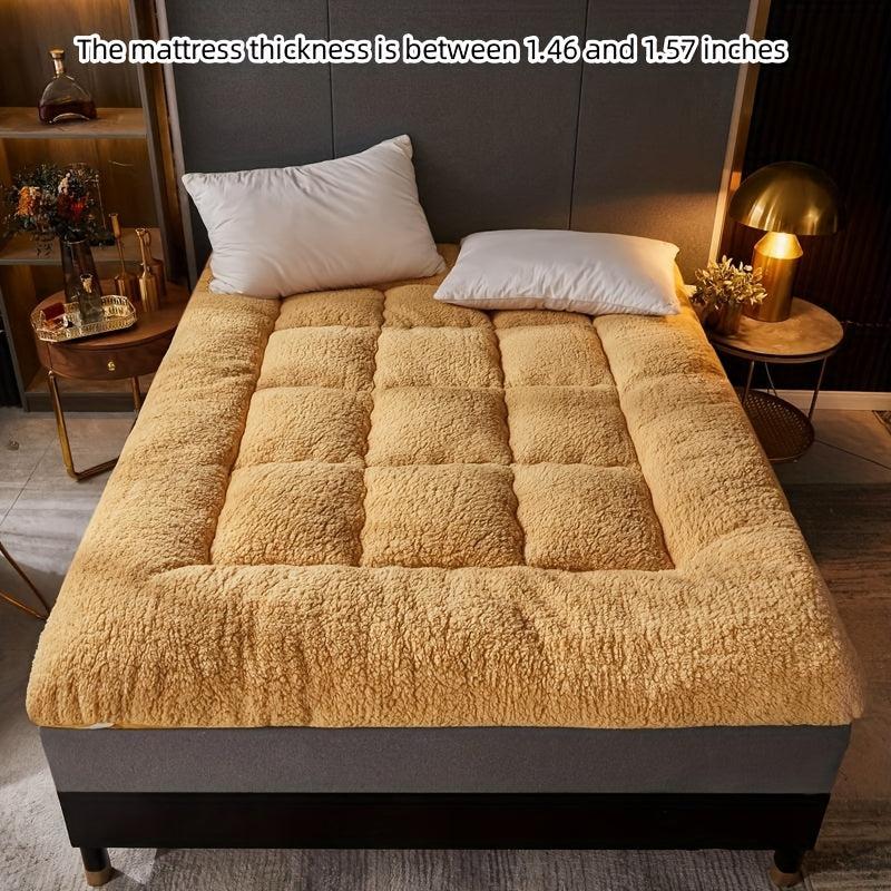 Lamb Wool Mattress Thickening to Keep Warm Three-dimensional Quilting Process