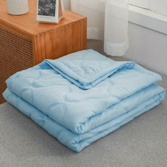 1pc Summer Quilt Polyester Fiber Bedding Soft Cozy Quilt Bedroom Guest Room