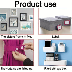 Adhesive Buckle Round Magic Sticker for Sofa Cushion Fixer