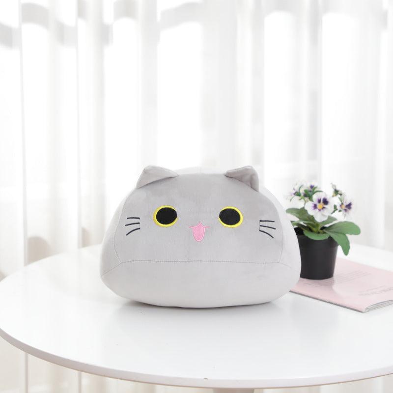 Cartoon Cat Doll Throw Pillow Plush Toy for Office Home Sofa Cushion