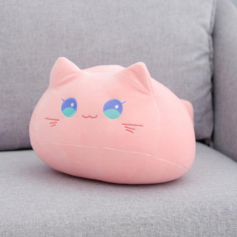 Cartoon Cat Doll Throw Pillow Plush Toy for Office Home Sofa Cushion