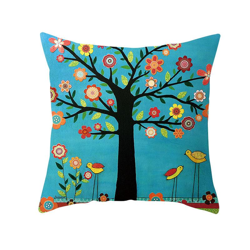 Children's Art Painting Printed Throw Pillowcase
