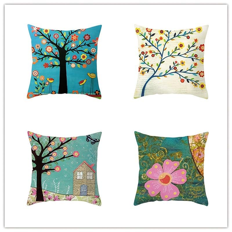 Children's Art Painting Printed Throw Pillowcase