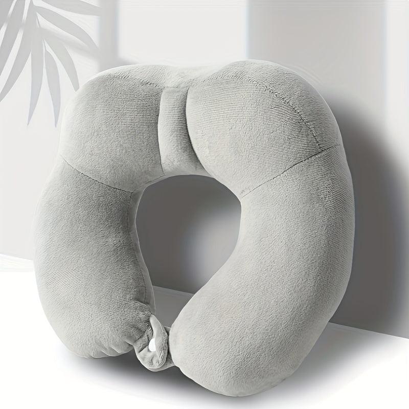 PP Cotton Airplane Travel Pillow Soft Portable U-shaped Neck Pillow