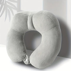 PP Cotton Airplane Travel Pillow Soft Portable U-shaped Neck Pillow