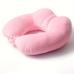 PP Cotton Airplane Travel Pillow Soft Portable U-shaped Neck Pillow