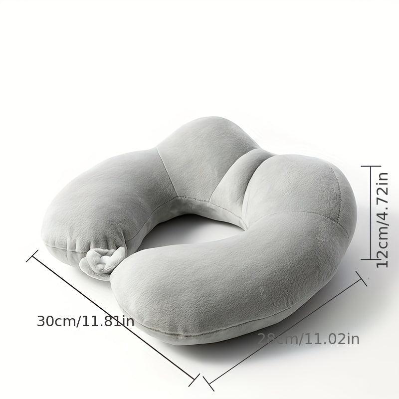 PP Cotton Airplane Travel Pillow Soft Portable U-shaped Neck Pillow