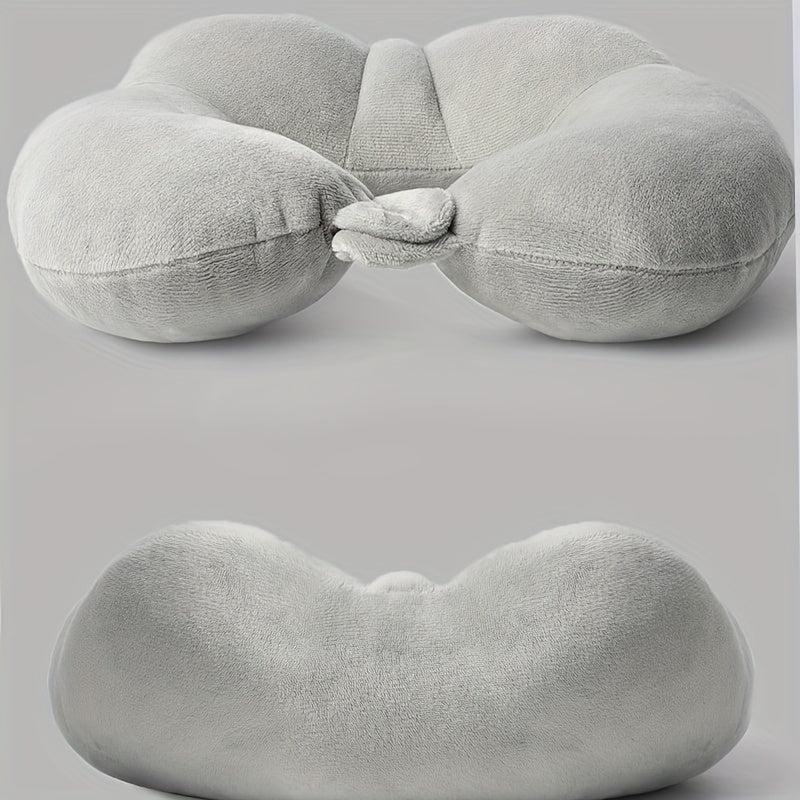 PP Cotton Airplane Travel Pillow Soft Portable U-shaped Neck Pillow