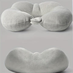 PP Cotton Airplane Travel Pillow Soft Portable U-shaped Neck Pillow