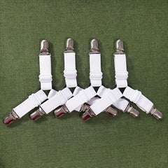 4PCS Triangle Bed Sheet Holder Elastic Suspenders Bed Sheet Straps