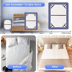 5pcs Triangle Bed Sheet Fixers Adjustable Elastic Sofa Tablecloth Fixing Belt