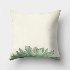 Succulents Plants Throw Pillow Case 32 x 17 Inches