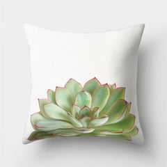 Succulents Plants Throw Pillow Case 32 x 17 Inches
