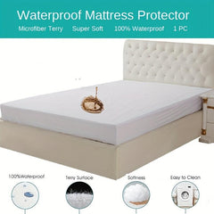 Waterproof Mattress Protector Soft Comfortable Breathable Microfiber Cover