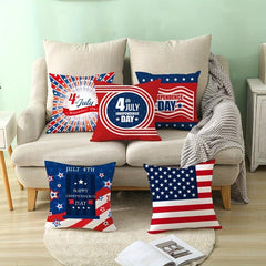 4th of July American Flag Pillow Covers for Home Decor