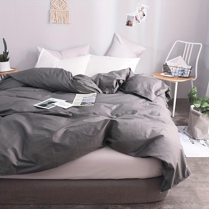 Soft Duvet Cover with Zipper Closure for Bedroom Guest Room Dorm