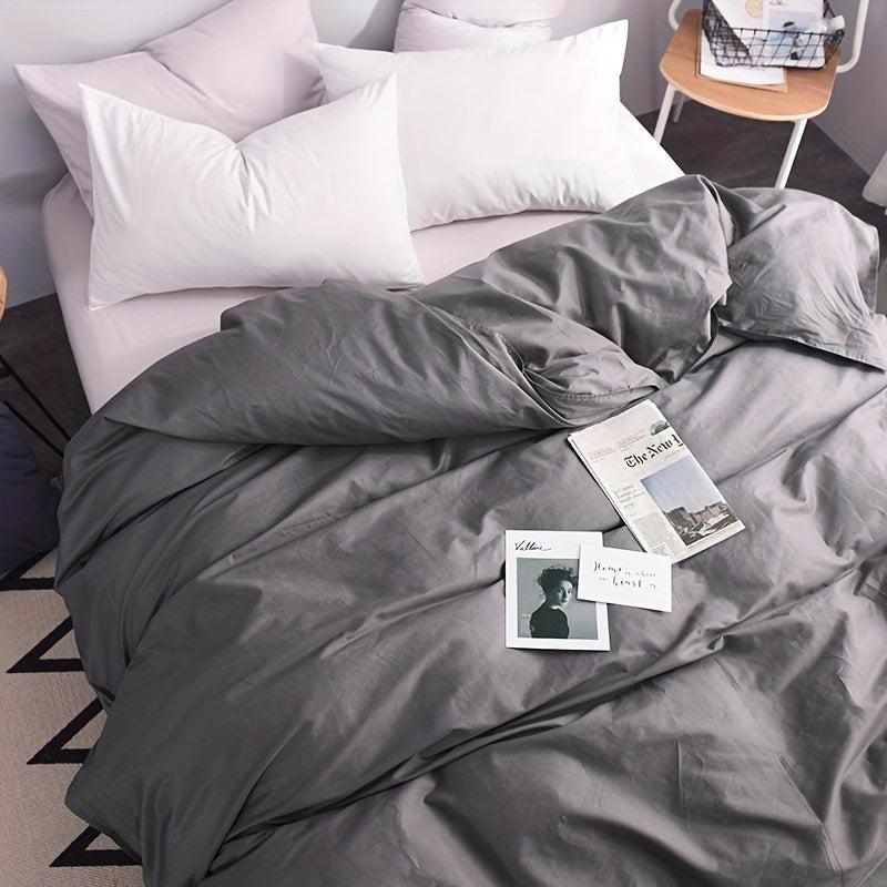 Soft Duvet Cover with Zipper Closure for Bedroom Guest Room Dorm