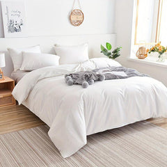 Soft Duvet Cover with Zipper Closure for Bedroom Guest Room Dorm