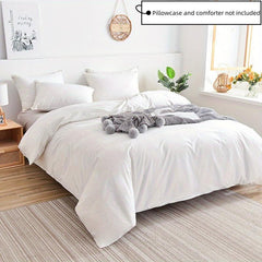Soft Duvet Cover with Zipper Closure for Bedroom Guest Room Dorm