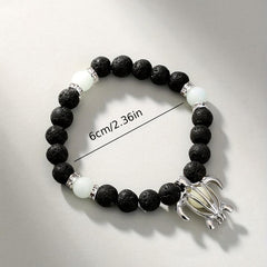 Turtle Pendant Bracelet With Luminous Beads