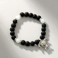Turtle Pendant Bracelet With Luminous Beads