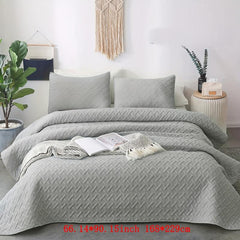 Soft Solid Bedspread for Bedroom and Dorm Room Decor