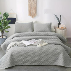 Soft Solid Bedspread for Bedroom and Dorm Room Decor