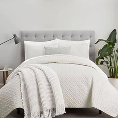 Soft Solid Bedspread for Bedroom and Dorm Room Decor
