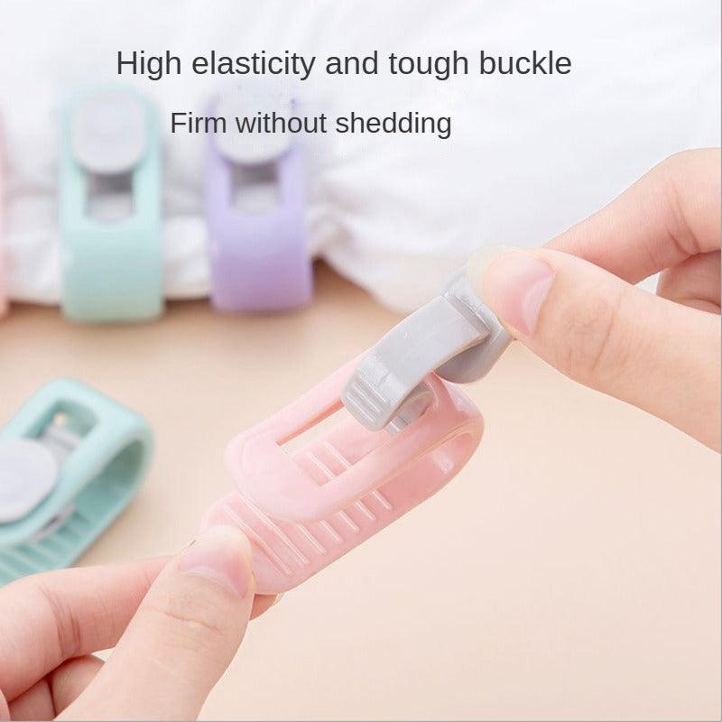 Bed Sheet Fixer Non-slip Quilt Buckle Safety Clip Home Bedroom Blanket