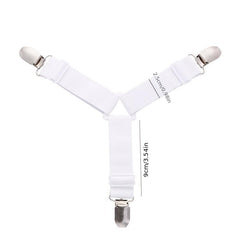 4pcs Triangle Bed Sheet Fixers Elastic Sofa Sheet Fixing Clips