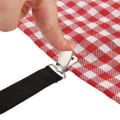 4pcs Triangle Bed Sheet Fixers Elastic Sofa Sheet Fixing Clips
