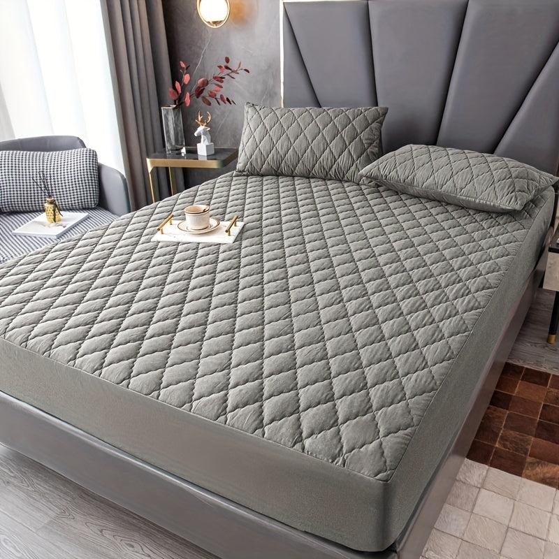 3pcs Waterproof Fitted Sheet Set Anti slip Mattress Protector Soft Comfortable