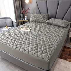 3pcs Waterproof Fitted Sheet Set Anti slip Mattress Protector Soft Comfortable