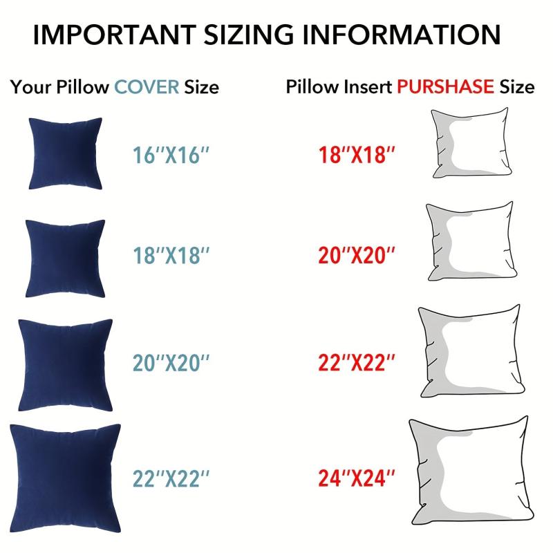 2pcs Square Sofa Pillow Insert Decorative Pillow Insert for Bedroom Dorm Room