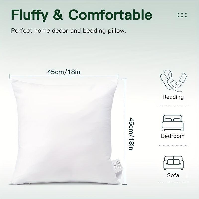 2pcs Square Sofa Pillow Insert Decorative Pillow Insert for Bedroom Dorm Room