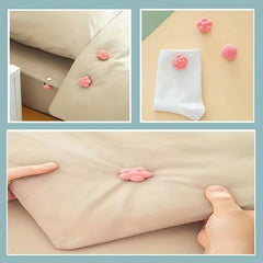 8pcs Rose Pattern Quilt Fixers Bed Sheet Quilt Anti-slip Safety Clips