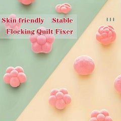 8pcs Rose Pattern Quilt Fixers Bed Sheet Quilt Anti-slip Safety Clips