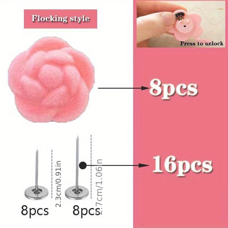 8pcs Rose Pattern Quilt Fixers Bed Sheet Quilt Anti-slip Safety Clips