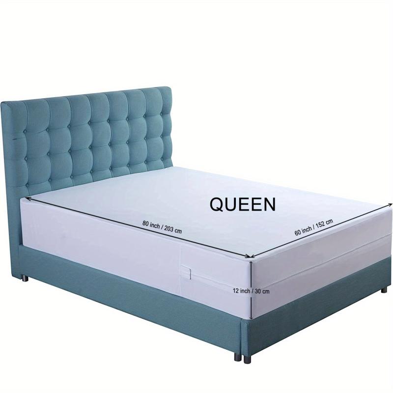1pc Waterproof Mattress Protector Anti Bed Bug Anti Dust Cover Breathable Soft