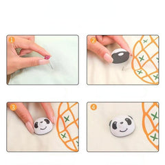 8pcs Quilt Sheet Panda Rose Clips Anti-slip Fixing Buckles
