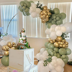40 Olive Green Avocado Green Latex Balloons 25 30 Confetti Party Balloons