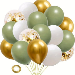 40 Olive Green Avocado Green Latex Balloons 25 30 Confetti Party Balloons